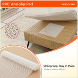 SUNCOZE 8 Pieces Outdoor Patio Furniture Sets, Outdoor Sectional Furniture PE Rattan Wicker Sofa Set, All Weather Patio Conversation Set with Cushion and Ottoman for Deck, Lawn and Pool SUNCOZE