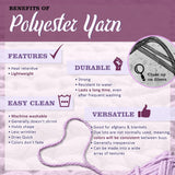 JubileeYarn Feather Whimsy Eyelash Yarn - 50g/Skein Fine Polyester Fur - Variety Pack - 6 Skeins BambooMN