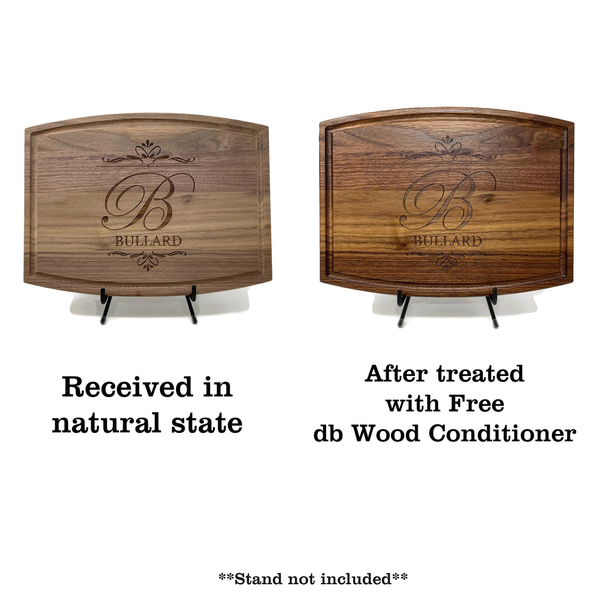 Personalized Wood Cutting Board - Walnut - Maple - 20 Designs donebetter