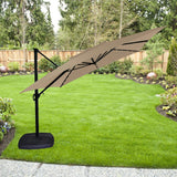 Garden Winds Replacement Canopy Top Cover Compatible with The Simply Shade Two Tiered Square Solar Umbrella - RipLock 500 Garden Winds