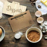 Wooden Recipe Box with Cards and Dividers - Includes 6 Wood Dividers - 50 Double Sided 4x6 Recipe Cards - Premium Handcrafted Quality - Great Gift Idea - Wedding, Birthday, Anniversary, Mother's Day WIDBI