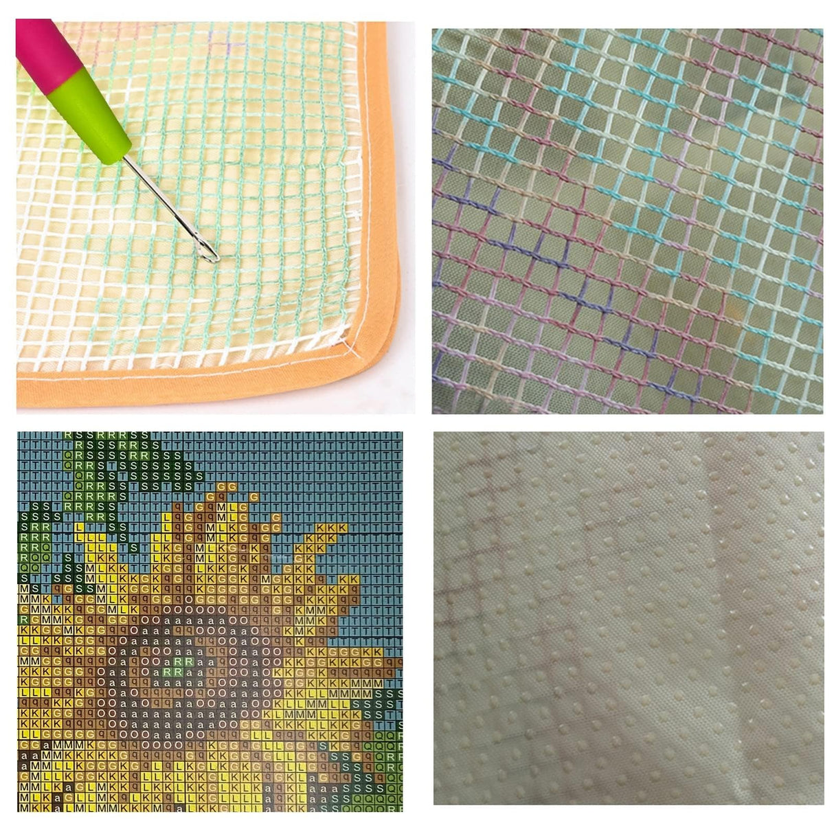 DOYLKE Latch Hook Kits for Adults DIY Crochet Yarn Rugs Hooking Craft Kit with Color Pre-Printed Pattern Embroidery Mat(20.5X14.9 Cute Little Mouse),Strawberry DOYLKE