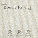 Aoiy & Wifon 66.34" W King Size Bench for End of Bed, Upholstered Bench with Pillows & Natural Wood Legs for Bedroom/Entryway/Living Room, Boucle, Ivory Aoiy & Wifon