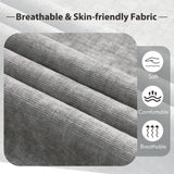 Bezseller 107.3" Sectional Couches for Living Room, U Shaped Modular Sofa Couch with Cushion & Chenille Fabric, 4-Seat Comfy Furniture Sets with Double Chaise for Apartment, Reception Room, Grey Bezseller