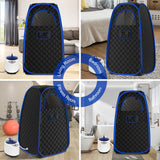 X-Vcak Foldable Steam Sauna, Portable Sauna for Home, Sauna Tent Sauna Box with 2.6L Steamer, Remote Control, Folding Chair, 9 Levels X-Vcak