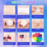 Tie Dye Kit 32 Color All-in-one Clothing Dye Kit, Permanent Fabric Dye Kit for Kids, Adults, Large Group Handmade Party Activity, DIY Bright Neon Tye Dye Kit MojiDecor