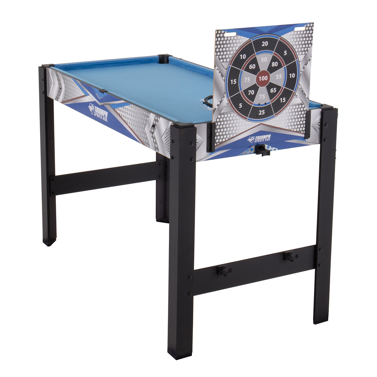 Triumph 13-in-1 Combo Game Table Includes Basketball, Table Tennis, Billiards, Push Hockey, Launch Football, Baseball, Tic-Tac-Toe, and Skee Bean Bag Toss Triumph Sports