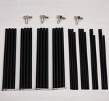 Mengersi Canopy Bed Frame King Size,Bed Canopy Frame Post Bed Poles,Canopy Bed Curtains Frame Bed Bracket Fit for Metal Bed Wood Bed Bedroom Decor,Black Mengersi