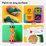 ARTISTRO Acrylic Paint Pens, Acrylic Paint Markers Dual Tip Markers, Acrylic Markers for Fabric, Canvas, Rock, Glass, Wood, Paper, DIY, Paint Markers (Dual Tip Dot + Brush, 24) ARTISTRO