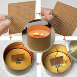 Phinicco 6Pcs 2.75x2.36 Inch Wooden Candle Wicks for DIY Candle Making Craft Wooden Wicks for Candle Making Wood Wick Natural Wood Rectangle Candle Cores for DIY Candles, phi371 Phinicco