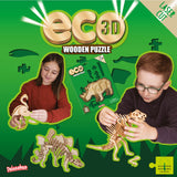 Eco 3D Wooden Puzzle - Unicorn from Deluxebase. Sustainable Wood Animal Puzzle Craft Set. Model Building Kit for Educational Toys and Kids Party Favors. Deluxebase