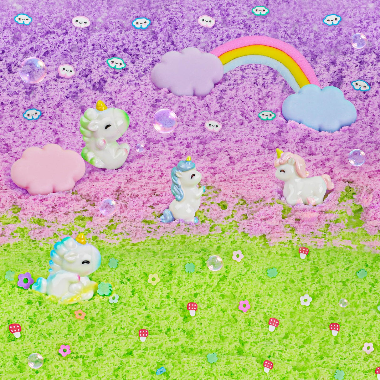 Joytry Unicorn Cloud Slime Kit 2 Pack - 14oz Soft & Non Sticky Slimes Set with Glitter, Dreamy Charms & Add-ins, ASMR Sensory Toys, Perfect Unicorn Gifts for Girls & Boys Ages 4-12 Joytry