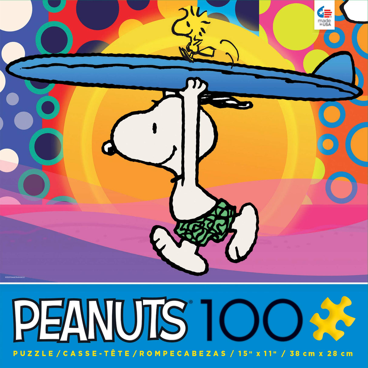 Ceaco - Peanuts - Surf City - 100 Piece Jigsaw Puzzle Ceaco