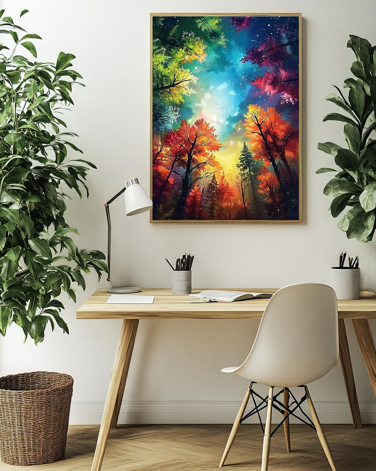 Autumn Landscape Diamond Art Kits for Adults, Crafts 5D Diamond Painting Dot Kit for Adult Beginners, Nature Tree DIY Round Dots Full Drill Diamonds Paintings Arts for Home Wall Decor Gifts 12X16 Inch Luckyrichrui