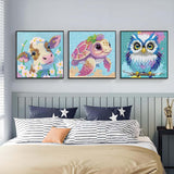 ZHUDENGXJL 6 Packs Diamond Art Painting Kits for Kids Animal, DIY Diamond Art Mosaic Kits for Kids Ages 6-12 Beginner Gem Art and Arts and Crafts Home Wall Decor 6x6 Inch ZHUDENGXJL