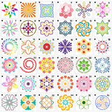 36 PCS Reusable Mandala Stencils for Painting Rocks Wood Canvas Fabric Glass Pottery Art Projects CH HAICHENG