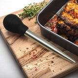 KAYCROWN Stainless Steel Turkey Baster Commercial Grade Quality Rubber Bulb Including 2 Marinade Injector Needles and Brush for Easy Clean Up KAYCROWN