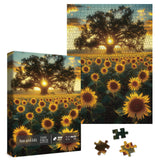 Sun and Life Puzzle 1000 Piece for Adult, Nature Flower Landscape Jigsaw Puzzles, Plant Pretty Scenic Puzzle Larkipuzz
