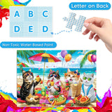 Jeacirio 100 Piece Puzzles for Kids Ages 4-6 - Cats & Dogs Party Jigsaw Puzzles - Cute Puzzles for Kids Ages 8-10 Kids Puzzles Ages 5-8 Educational Search & Find Toy Preschool Puzzles 4-Pack 15"x11" Jeacirio