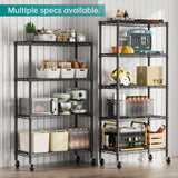 SINGAYE Garage Heavy Duty Shelving Unit Kitchen Pantry Close Home Organizers and Storage Bathroom Shelf Laundry Room Organization Industrial Book Metal Wire Adjustable Shelves SINGAYE