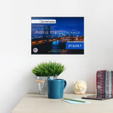 ArtToFrames 27.5x19.7 INCH/70x50 CM White Frame for 1000 Piece Puzzles.This 1.25 Inch Custom MDF Puzzle Frame is White - Comes with Economy Acrylic (Puzzle5179-27.5x19.7) ArtToFrames