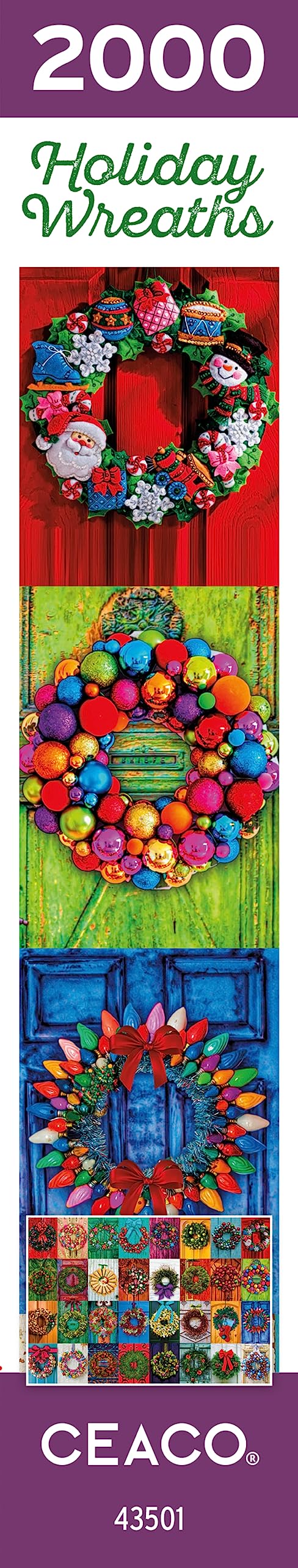 Ceaco - Holiday Wreaths - 2000 Piece Jigsaw Puzzle Ceaco