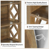 Tribesigns 74.8" Tall Bookcase, 7-Tier Industrial Bookshelf with Storage, Floor Standing Open Display Storage Shelves for Home Office, Living Room, Bedroom, Brown Tribesigns