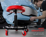 MaxWorks 80771 Pneumatic Roller Seat/Creeper with Adjustable Height - 300 lb Capacity MaxWorks