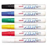 Uni-Paint Oil Based Marker, Medium Point, Assorted Inks,63630, 6/Set Sanford uni-Paint