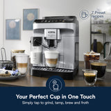 De'Longhi Magnifica Evo Automatic Espresso & Coffee Machine with Automatic Milk Frother for Latte, Cappuccino, Iced Coffee, Built-in Grinder, ECAM29084SB De'Longhi