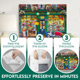 Nariolar Ultra Adhesion Puzzle Glue Sheets; 16 Jigsaw Puzzle Saver Sheets; 2 x 1000 Pieces Saver Nariolar