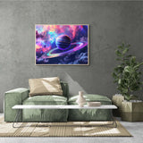 Ginfonr DIY 5D Diamond Art Kits for Adults, Planet Diamond Painting for Adults, Diamond Art Space Full Drill, Diamond Art Kits Embroidery Rhinestone Craft for Home Wall Decor 12 * 16 Inch Ginfonr