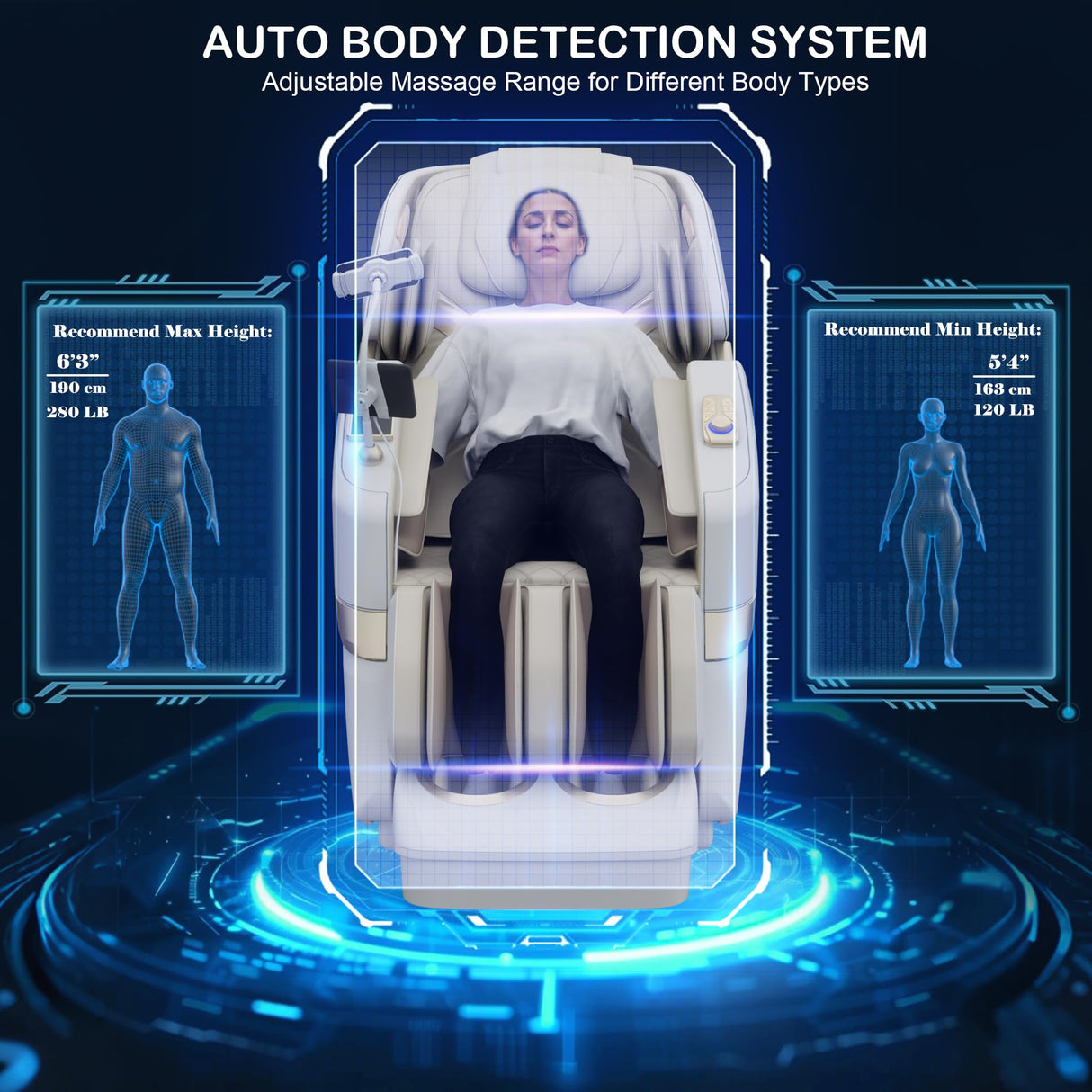 KoziSense KZ-313 2026 Heated Jade Roller Massage Chair Full Body, Deep Zero Gravity SL-Track with Heat, 12 Auto Modes, 6 Custom Programs, Backlit Touch Screen, Voice Control, Wireless Charger KoziSense