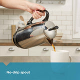 Farberware 12 Cup Electric Coffee Percolator, Coffee Maker with Stainless Steel Basket, Automatic Keep Warm, No-Drip Spout Farberware