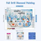 Gnomes Diamond Painting for Adults, Full Drill Round Gnomes DIY Diamond Art. Winter Diamond Painting Kits for Adults, Christmas Diamond Painting Kits 5D Gem Art Home Wall Decor 12x16inch. Generic