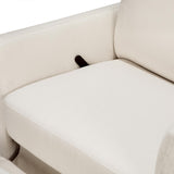 Carter's by DaVinci Ethan Swivel Recliner in Performance Cream Linen, GREENGUARD Gold & CertiPUR-US® Certified DaVinci