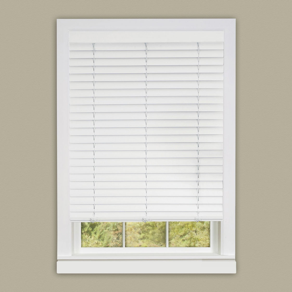 Achim Home Furnishing Cordless GII Luna 2" Slat White Venetian Window Blinds 32" W x 64" L PowerSellerUSA