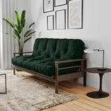 Royal Sleep Products by The Futon Factory 8 inch Foam Futon Mattress - Solid Hunter Green Cover - Full Size - CertiPUR Certified Foams - Made in USA - (Frame not Included) Royal Sleep Products