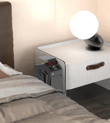 QINGENO Quick-Access Mounted Nightstand Handgun Gun Safe, Drop Down Auto Open Lid Smart Pistol Safe with Biometric Lock/Keypad Lock/Key Lock (QG8002F Biometric) QINGENO