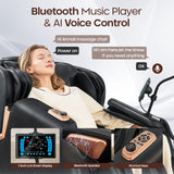 CASINTA 3D Massage Chairs Full Body and Recliner - 53.5 Extend Sl Track Shiatsu Massage Chair - 2 Zero Gravity,11 Massage Techniques,Core Heating & 22 Airbag, Smart Foot Rollers,Ai Voice, Yoga Mode CASINTA