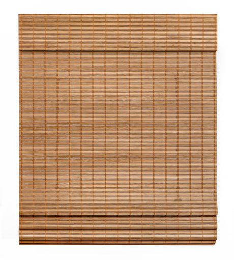 LazBlinds Cordless Bamboo Roman Shades, Light Filtering Window Treatment, Roll Up Bamboo Blinds for Windows, 33'' W x 60'' H LazBlinds