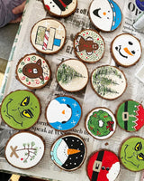 Natural Wood Slices 30 Pcs 2.75-3.1 Inches Craft Unfinished Wood Kit Predrilled Wooden Rounds with Bark, Wood Circles with Hole, Wood Slices for Crafts Ideal for DIY Projects, Christmas Ornaments ASSIRES