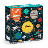 Mudpuppy Solar System - Jumbo 25 Piece Jigsaw Floor Puzzle Featuring Planets, Rocketships, and More! Mudpuppy