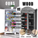 PAOFIN 61" Black Pantry Cabinet, Metal Storage Cabinet, Pantry Cabinets with Doors and Shelves, Kitchen Pantry Storage Cabinet… PAOFIN