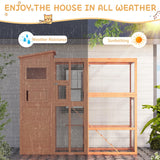 Large Catio Outdoor Cat Enclosure with Weatherproof Roof, 4 Tiers Catios for Cats Patio Outdoor Indoor, Spacious Cat Cage with Resting Rooms, Platforms for Multiple Pet, Kittens & Feral JFHID