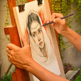 KALOUR Pro Colored Charcoal Drawing Set,12 Pieces Pastel Chalk Pencils for Sketching, Shading, Blending, Portrait, Black White Charcoal for Beginners & Artists KALOUR