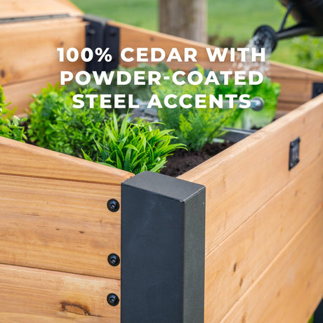 Backyard Discovery Aggie Cold Frame Box, Portable Wooden Garden Greenhouse, Indoor or Outdoor Terrarium Planter Box Backyard Discovery
