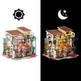 Rolife DIY Miniature Doll House Kit with Furniture for Children Adult Wooden Kits Toy (Emily's Flower Shop) Rolife