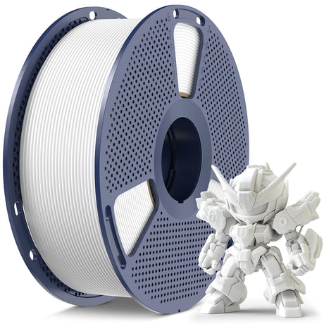SUNLU High Speed PLA Meta Filament, 1KG PLA 3D Printer Filament 1.75mm, Tougher Neatly Wound 3D Filament, Dimensional Accuracy +/- 0.02 mm, Fits for Most FDM 3D Printers, 1KG Spool(2.2lbs), White SUNLU
