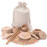 MONT PLEASANT Sensory Bin Toys for Toddlers Montessori Toys, Waldorf Toys, Pretend Play Dish and Tongs- Fine Motor Learning Toys for Sensory Table Activities MONT PLEASANT